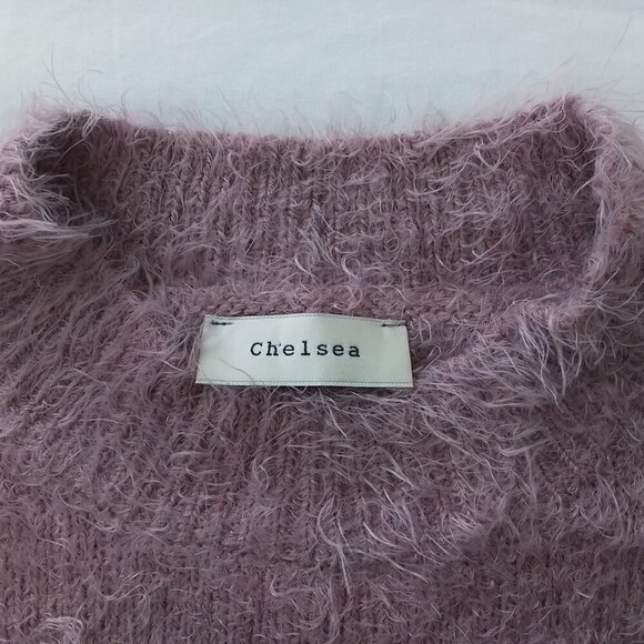 Chelsea Fuzzy Soft Sweater Pinkish-Mauve Size Large - Picture 5 of 6